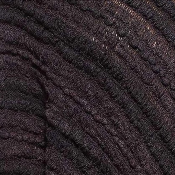 <LAST>Fabulous Black Soft Knit Fringe Poncho Wrap - Picture 3 of 3